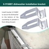 2 PCS 6-916881 Dishwasher Mounting Bracket Replacement For Whirlpool