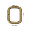 QUARKZMAN Metal Rectangle Ring Buckles and Clasps, Metal Rings Rectangular