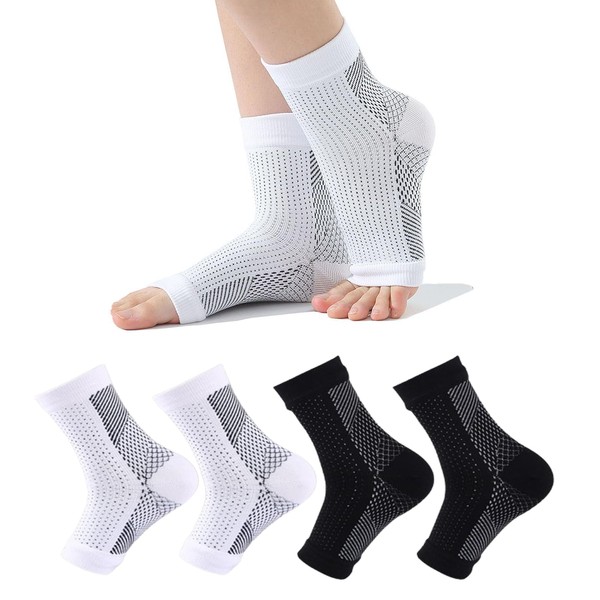 QIENJOY - Calcetines Fascitis Plantar, Calcetines de compresión para hombres