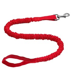 TowWhee - Super Stretch Bungee Dog Leash - Lightweight Perfect Resistance for Dogs (52" - 170") Comfort and Safety Training Lead (Red)