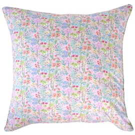 DDintex FLORET LONDON Cushion Cover Poetz Medu Pink 17.7 x 17.7 inches (45 x 45 cm) [Using Liberty Print]