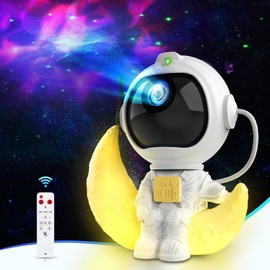 Kaishengyuan Sternenhimmel Projektor Kinder, Galaxy Projector LED Astronaut Sternenprojektor Nachtlicht mit Timer und Fernbedienung, Raumdekoration,Weihnachten,Geburtstag,Party (K960)