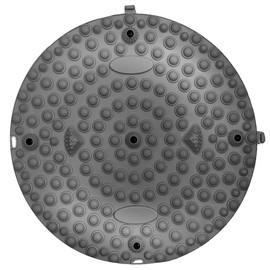 SELENEFF Foot Mat 13.0 inches (33 cm), Acupressure Board, Round Magnet, Painful Foot Points, Fatigue Reduction, Acupressure Mat, Foot Massage, Slow Jogging, Goods, Gray