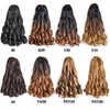 French Curly Braiding Hair 12 Inch 8 Packs Ombre Brown