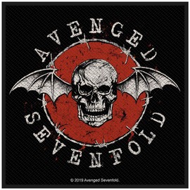 Avenged Sevenfold Distressed Skull Unisex Patch multicolour, 100% polyester,