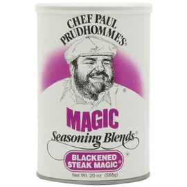 Chef Paul Blackened Steak Magic Seasoning, 20-Ounce Canisters (Pack of 2)