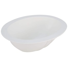 RV Sink | 16" x 14" Oval Bathroom Sink | White or Granite Black | Hydrophobic Coating … (White)