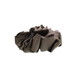 VingTAINE H7687-BR- Hair Claw Ribbon, Satin, Frill, Volume, Layered, Cute, Adult, Cute, Stylish, Elegant