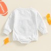 SHIBAOZI Infant Baby Boy Girl Football Outfits Letter Embroidery Bubble