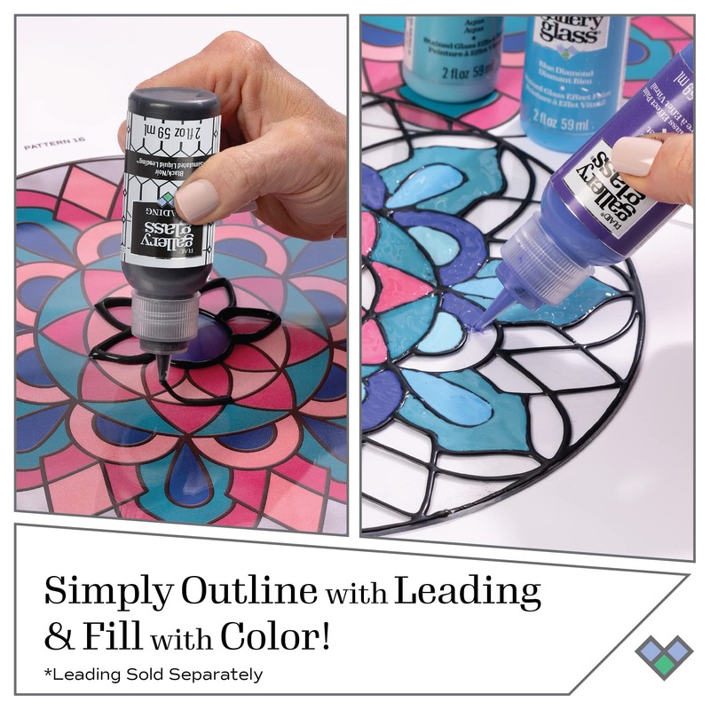 Gallery Glass, Crystal Clear Stained Glass 2 fl oz Brilliant