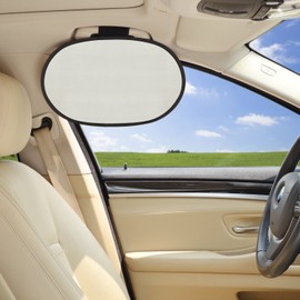 Car Window Sunahde TFY Car Interior Roof Handle Mounted Sun Blocker & Sunshade - Silver (2 Layers)