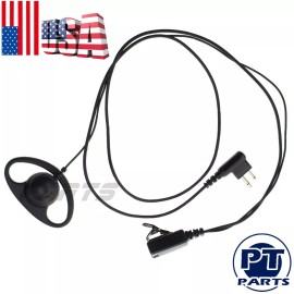 Partscollect D EarPiece Headset Ear Piece MIC For MOTOROLA 2-Pin CLS1110 CP100 CLS1410 Radio