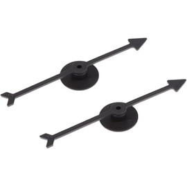 2Pcs Black Spinner Game Engaging Board Arrow Set, Home and School Party Spinners, Plastic Board Games Craft Accessories