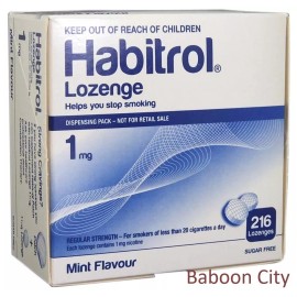 Habitrol Lozenge 1mg Nicotine Mint (216 Pieces) NEW 01/2026