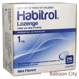 Habitrol Lozenge 1mg Nicotine Mint (216 Pieces) NEW 01/2026