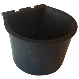 Pinnon Hatch Farms Cage Cups (12pk, Black) 1 Cup / 8 fl oz Hanging Feed and Water Cage Cups