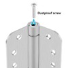 Hommyzone Adjustable Spring Door Hinge 4”X 4”, Stainless Steel Self-Closing
