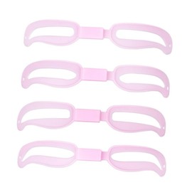 FOMIYES 5 Eyebrow Assistant Suit Easy Mascara Eyebrows Eyeshadow Kit Face Eyelash Mascara Eyelash Spoolies Makeup Accessories Reusable Eyebrow Card Eyebrow Grooming Stencil Pink