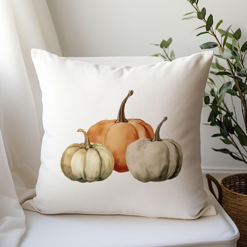Pumpkin Pillow Cover Autumn Cushion Covers Harvest Pumpkin Patch Thanksgiving