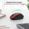 TECKNET Kabellose Maus, 4800 DPI 2.4G Funkmaus mit USB Empfänger,