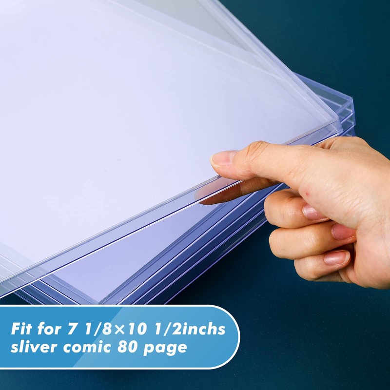 Yexiya 15 Pcs Comic Book Sleeves 7.6 x 10.7 Inch