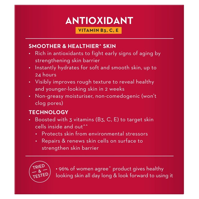 OLAY Antioxidant Vitamin B3, C, E Face Cream Moisturiser 50g