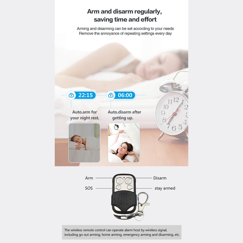 WiFi GSM Alarm System Tuya Smart Home LCD Display Security