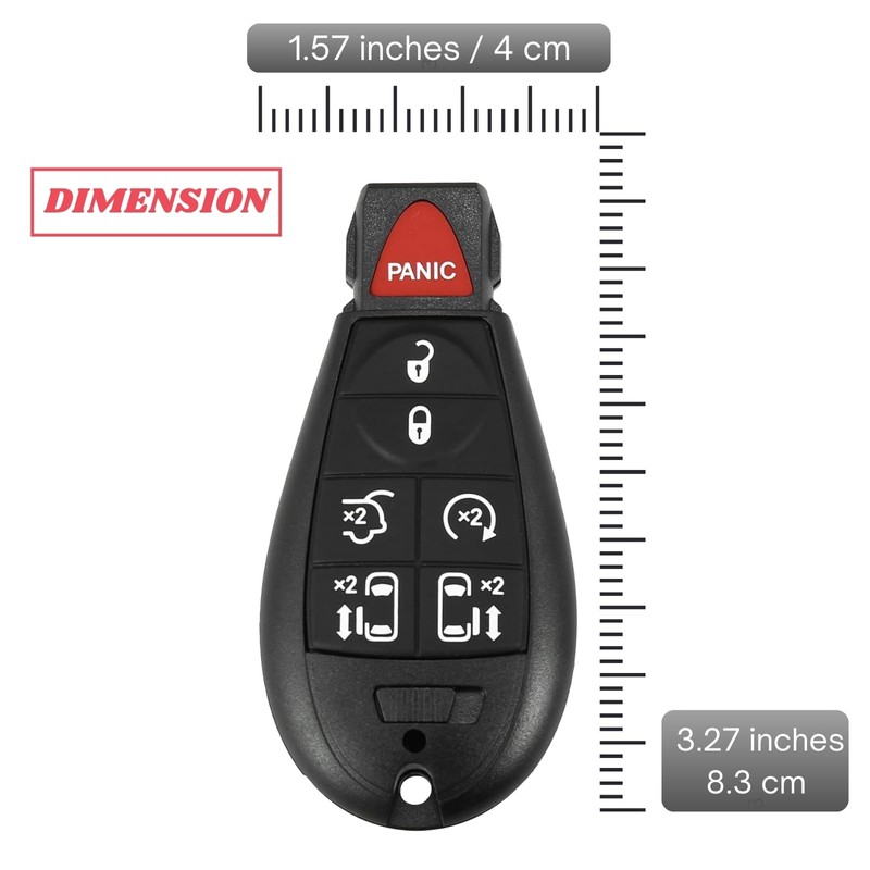 Boxonly Replacement Keyless Entry Remote Car Key Fob M3N5WY783X 433MHz