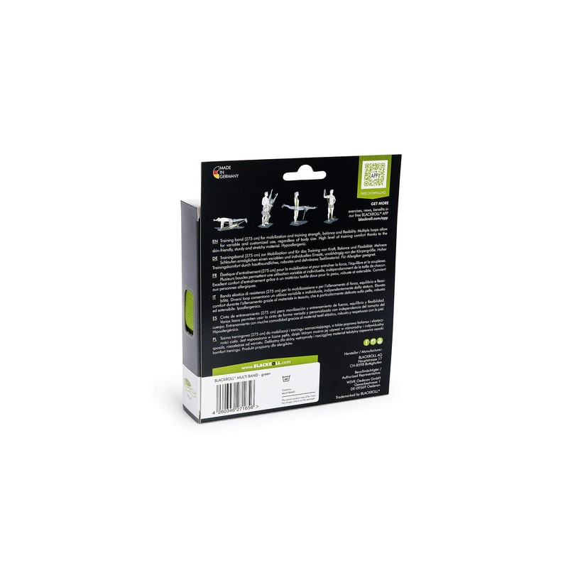 Black Roll Stretch Training Tube Multi Band Green Made in