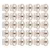 30PCS Metal Cord Locks End Spring Stop Toggle Stoppers Rustproof