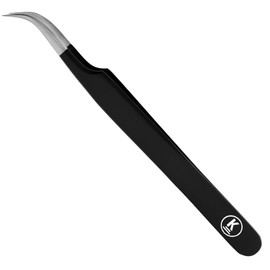 K-Pro Eyelash Tweezers Curved - Professional Stainless Steel Tweezers for Eyelash Extension & Artificial Eyelashes