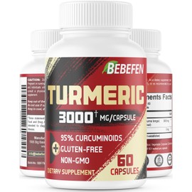 Turmeric Curcumin with Black Pepper 95% Standardized Curcuminoids 3000mg | 2 Month Supply | Non-GMO, Gluten Free