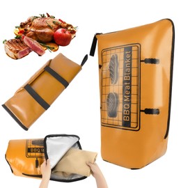 BBQ Blanket for Resting Meat, Reusable Smoker Meat Resting Blanket,Foldable Resting Bag with Wide Mouth for Large Brisket/Beef/Pork Shoulders/Turkeys