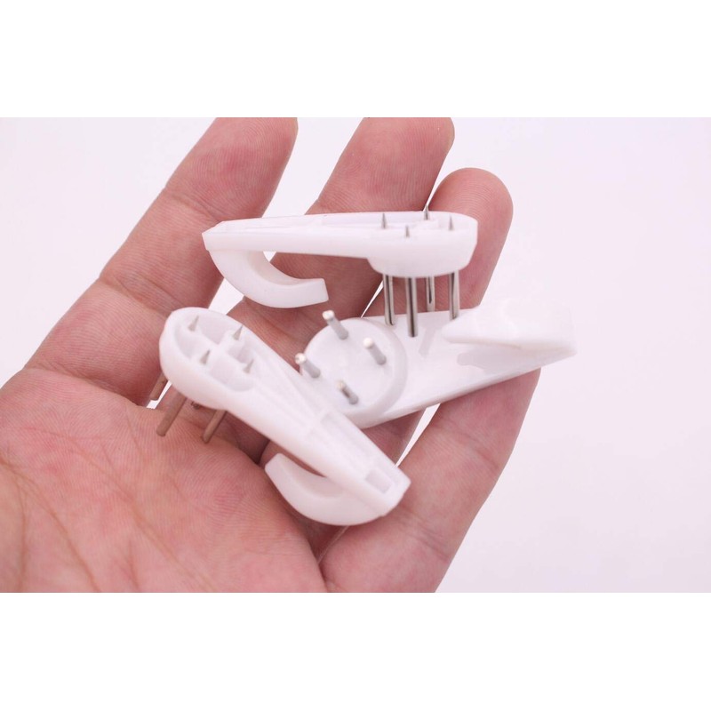 20PCS White Non-Trace Wall Picture Hook Concrete Hard Wall Drywall