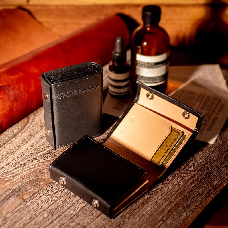 Dom Teporna Mini Wallet, Large Capacity, 24 Cards, Bifold Wallet,