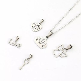 Patry Collar Corona Joyería Dije Dama Regalo Love Corazon Niñas