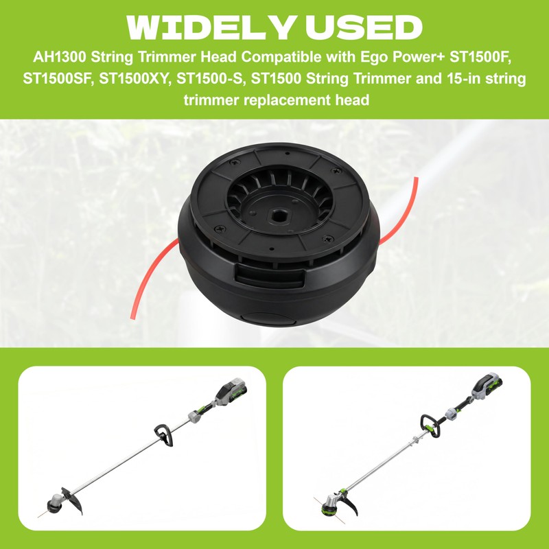 AH1300 String Trimmer Replacement Spool Head Fits for EGO Power+15"