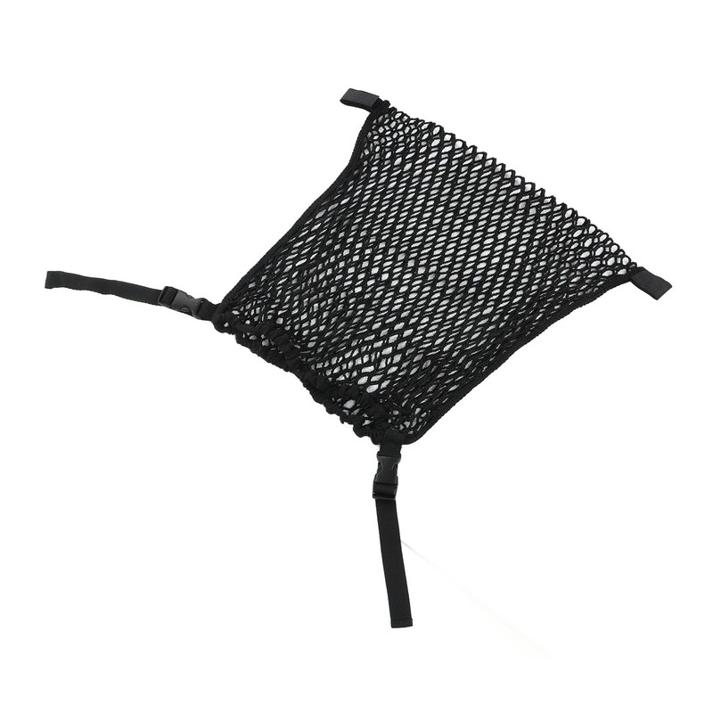 Stroller Mesh Bag Top Button Large Capacity Strap Adjustable Strong