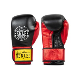 Benlee Metalshire Leather Boxing Gloves Black/Red 14 oz