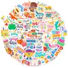 Colorful Birthday Stickers 200 Pcs/Pack - Cakes, Cartoon, Wishes &