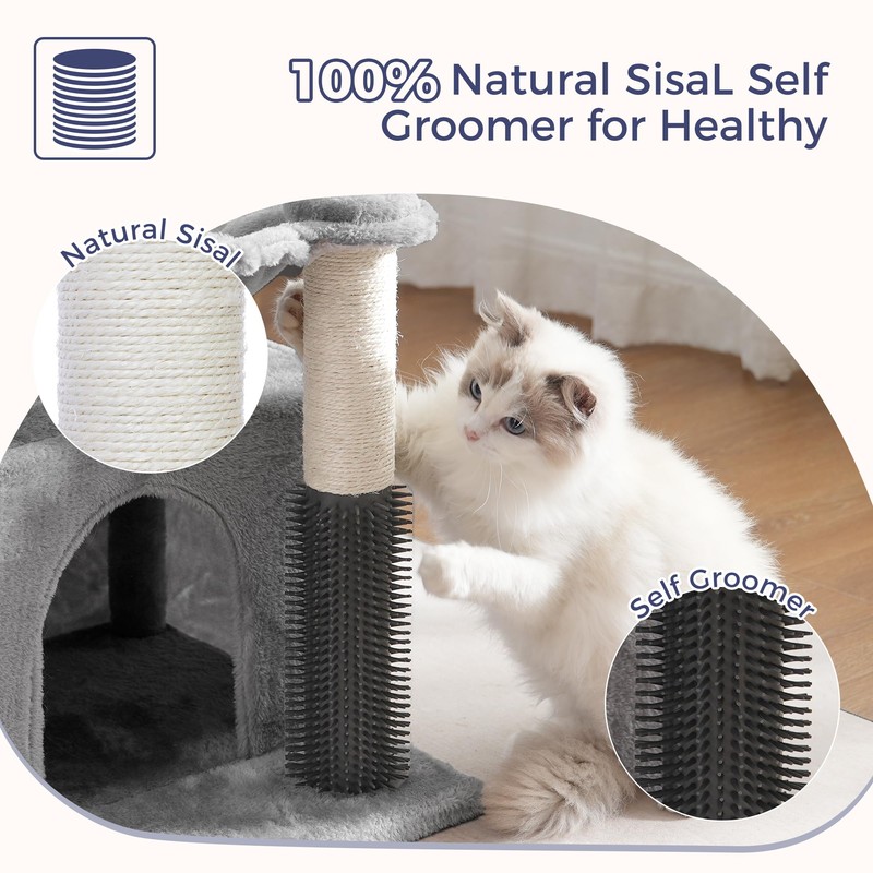 Pawfessor Cat Tree 32 Inches Small Cat Tower with Large