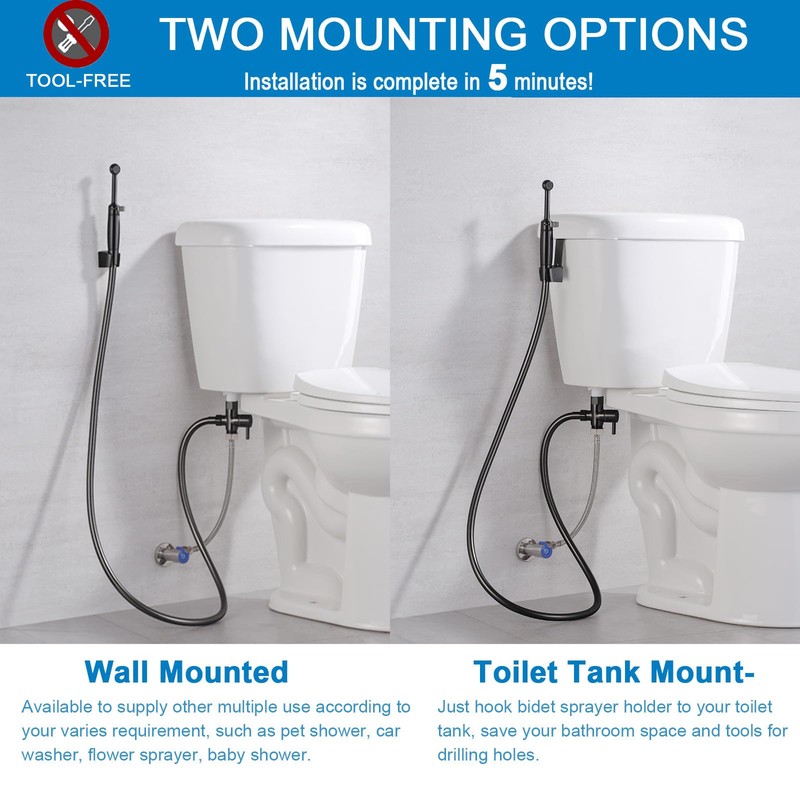 SonTiy Handheld Bidet Sprayer for Toilet, Cloth Diaper Sprayer Set