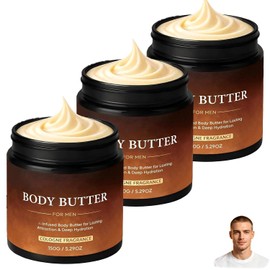 Body Butter for Men, Fragrance Moisturizer for Daily Grooming (3pcs)