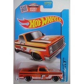 Hot Wheels, 2015 HW City, '83 Chevy Silverado [Orange with Fram] Die-Cast Vehicle #16/250
