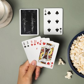 Lantern Press Blackboard Patent, Bassoon (52 Playing Cards, Poker Size Card Deck with Jokers)