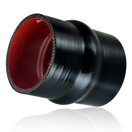 2.0" ID Silicone Hump Hose Coupler with 2 Tension Heavy-Duty Clamp,High Temp 4-Ply Reinforced 5MM Wall 4.0" Length (Qty 1) For Pipes Connecting