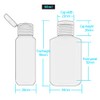 Foochy 60 Pack Clear Hand Sanitizer Bottles Empty Plastic Refillable