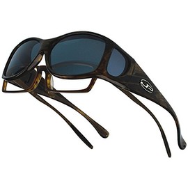 Fitovers anteojos de Sol se desliza, Marrón, Pequeño