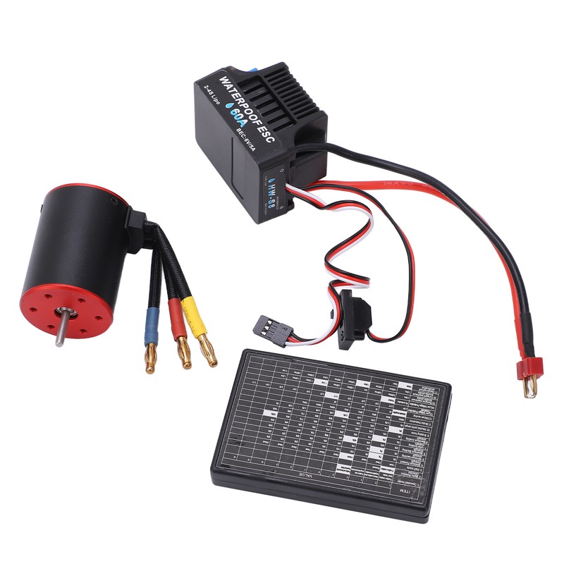 RC Brushless 60A ESC Combo Kit with 3650 4300KV Motor
