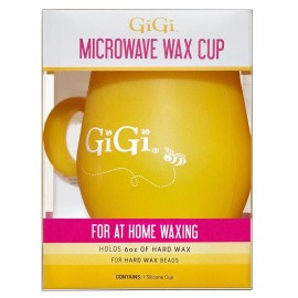 GiGi Microwave Safe Silicone Wax Cup for Hair Removal 6 Ounce Reusable